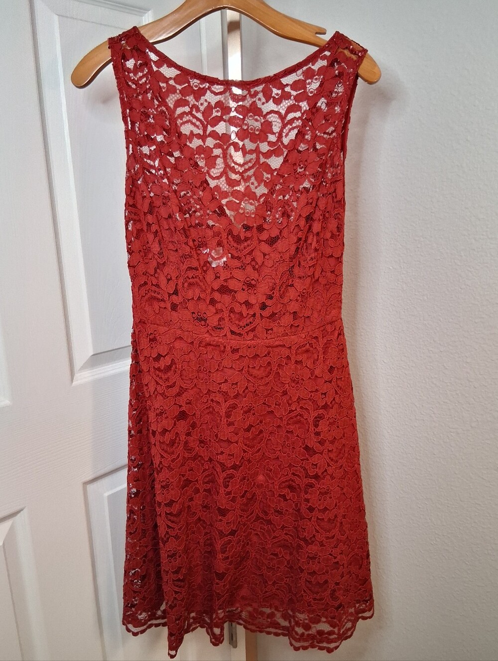 David's Bridal Sleeveless Lace Midi Dress - Picture 1 of 3